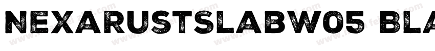 NexaRustSlabW05 Black字体转换